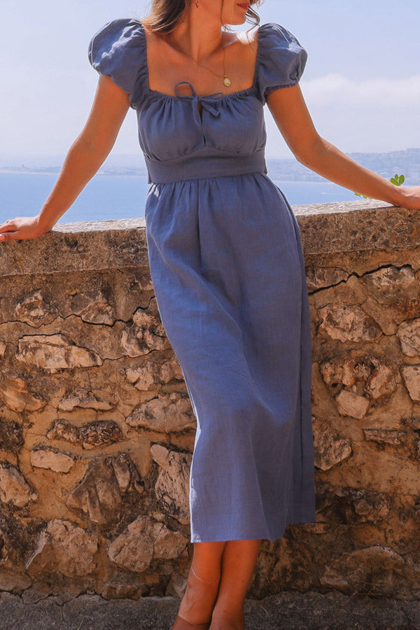 Isabel Puff Sleeve Midi Dress | PDF Sewing Pattern  tintofmintpatterns