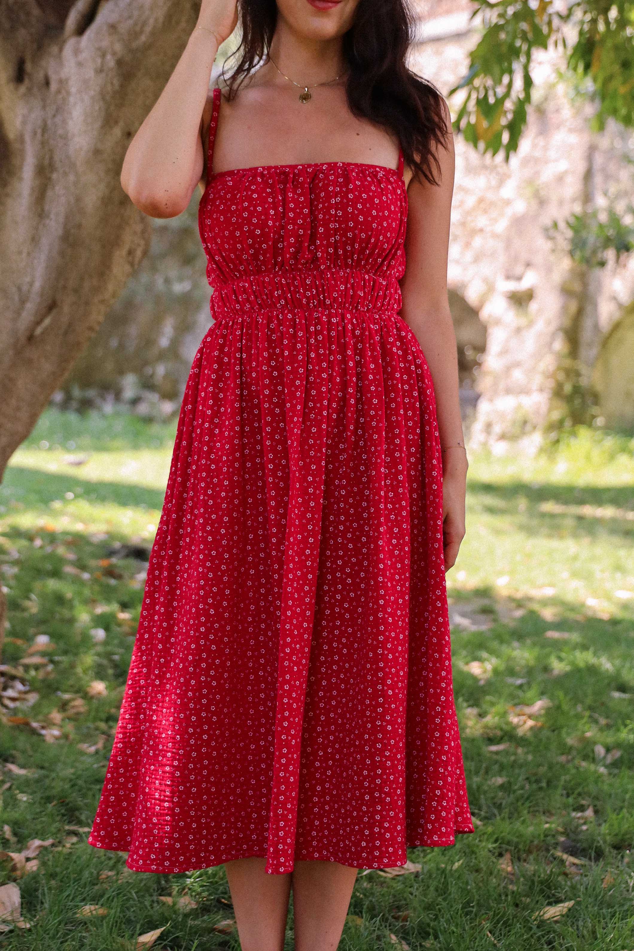 Mia Square Neck Cami Maxi Dress | PDF Sewing Pattern