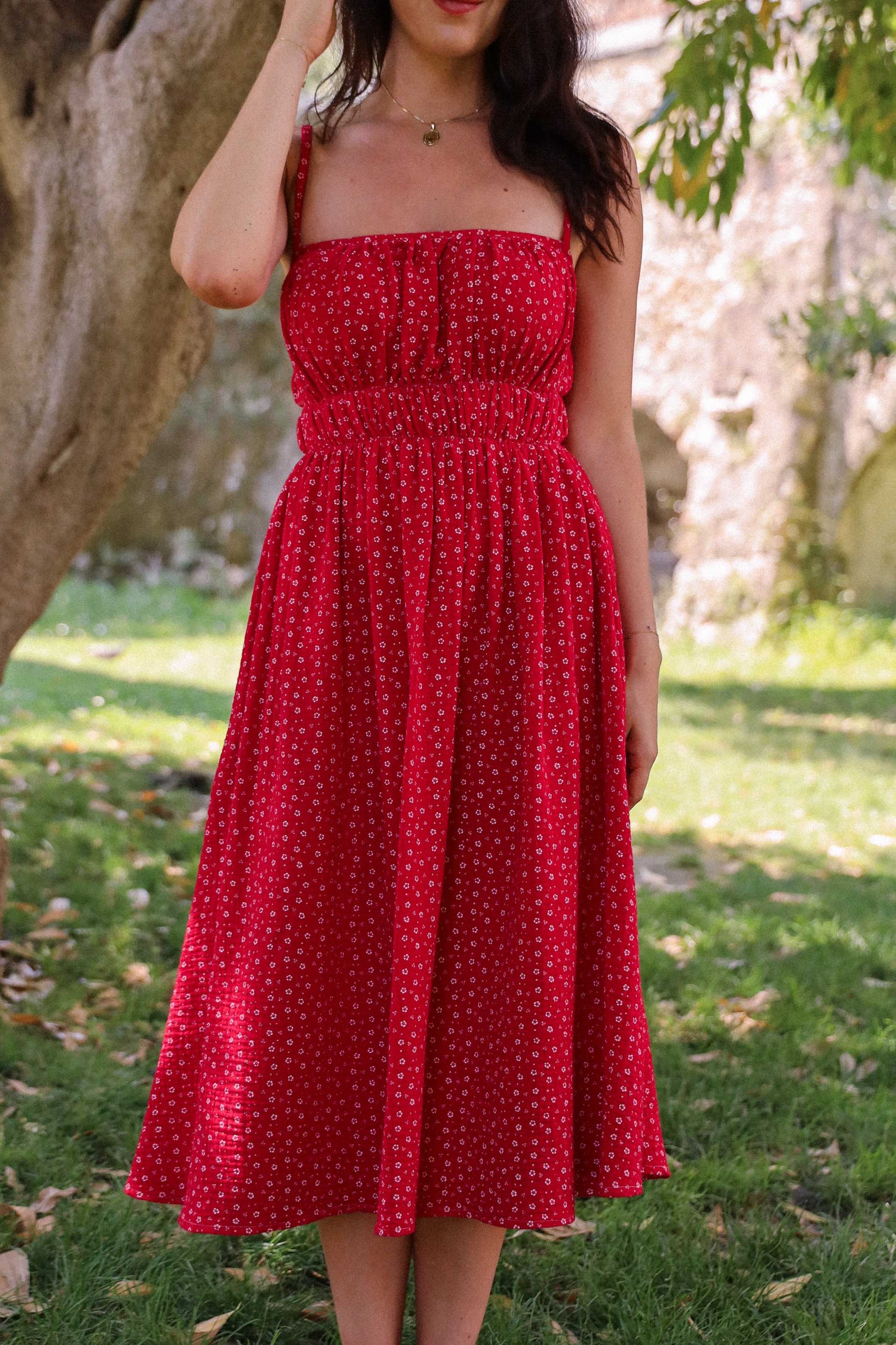 Mia Square Neck Cami Maxi Dress