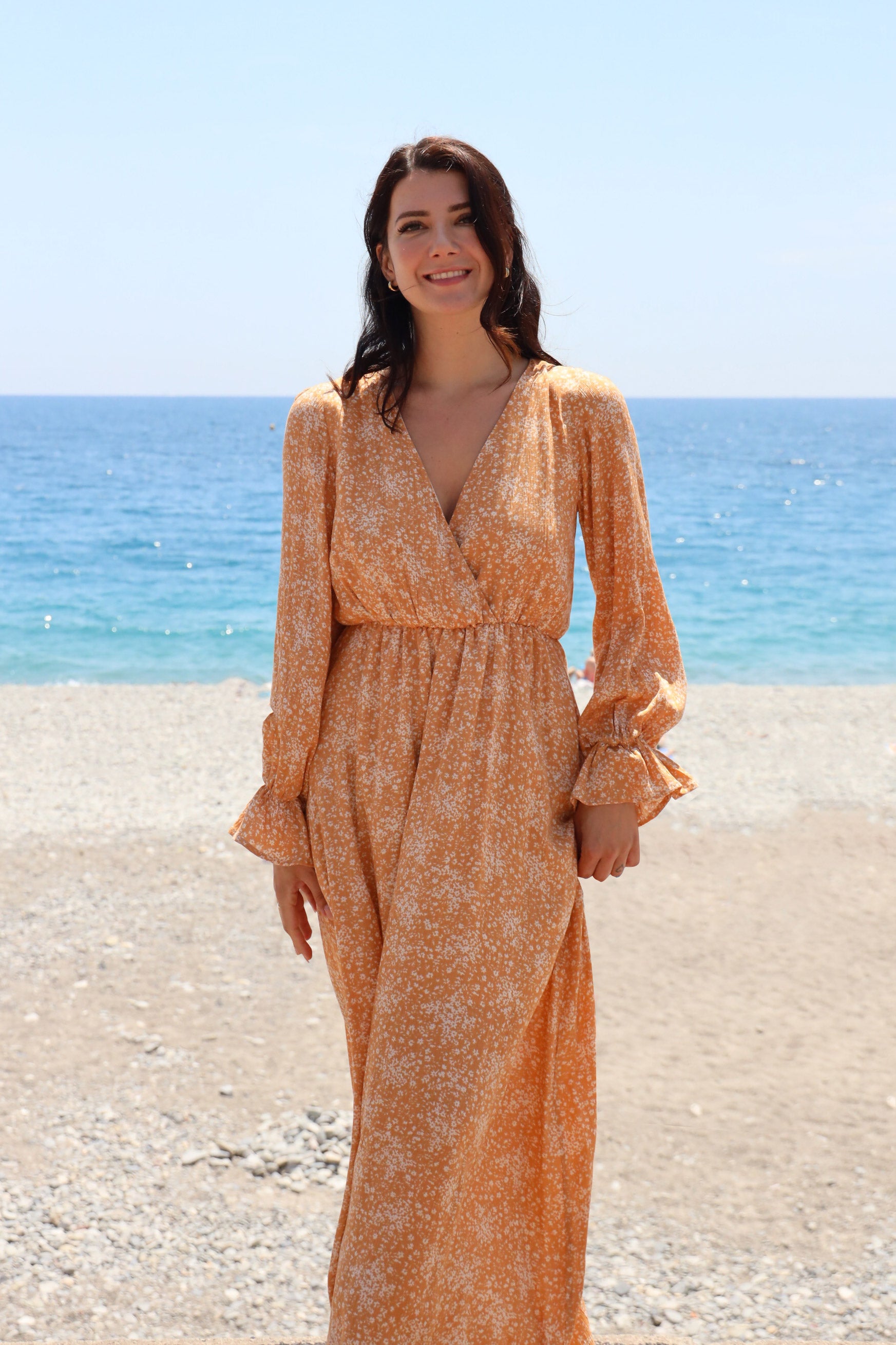 long sleeve maxi dress pattern free Lilly Long Sleeve Maxi Dress