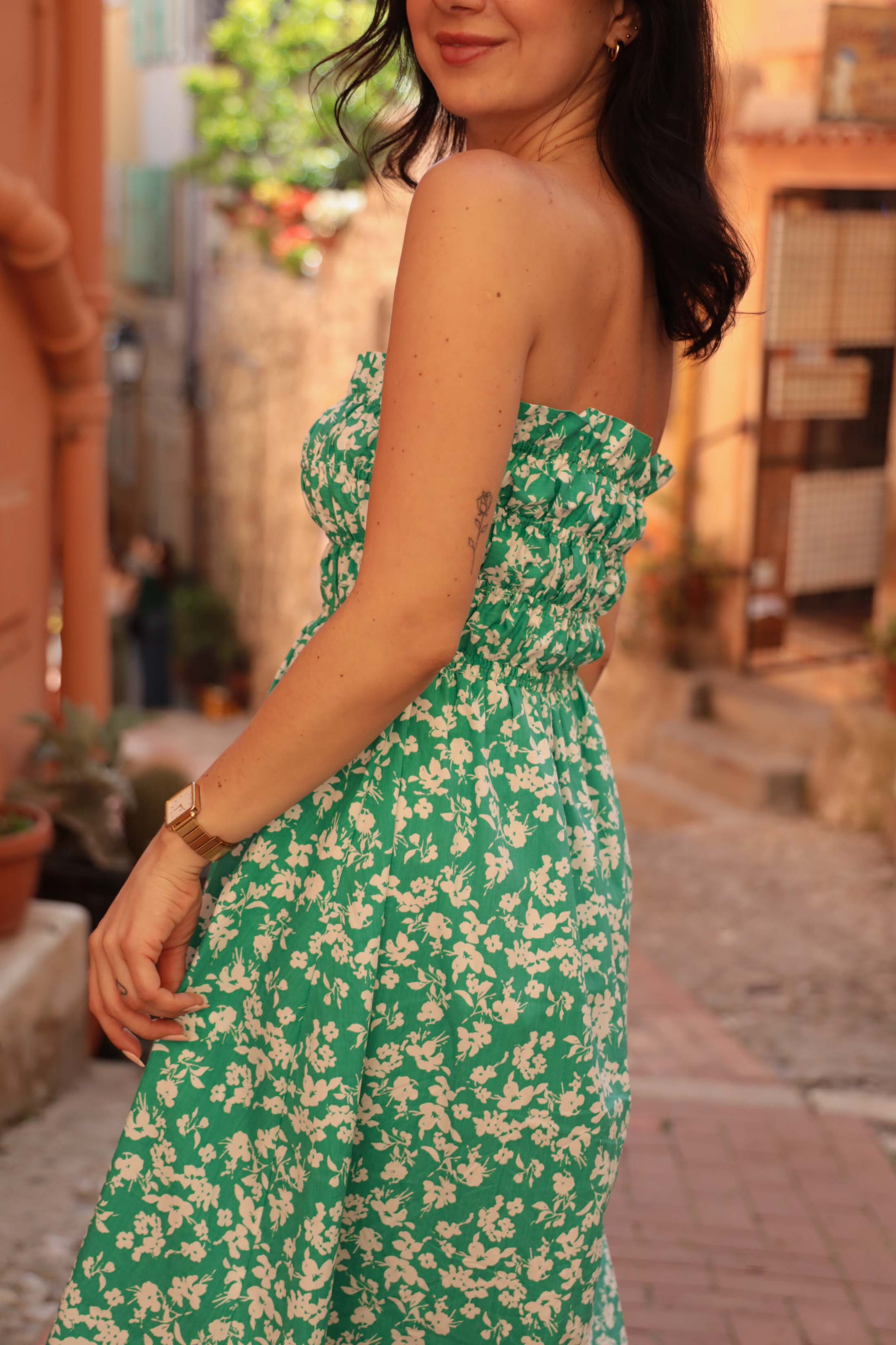 Sunny Strapless Shirred Midi Dress | PDF Sewing Pattern tintofmintpatterns Sunny Strapless Shirred Midi Dress | PDF Sewing Pattern tintofmintpatterns