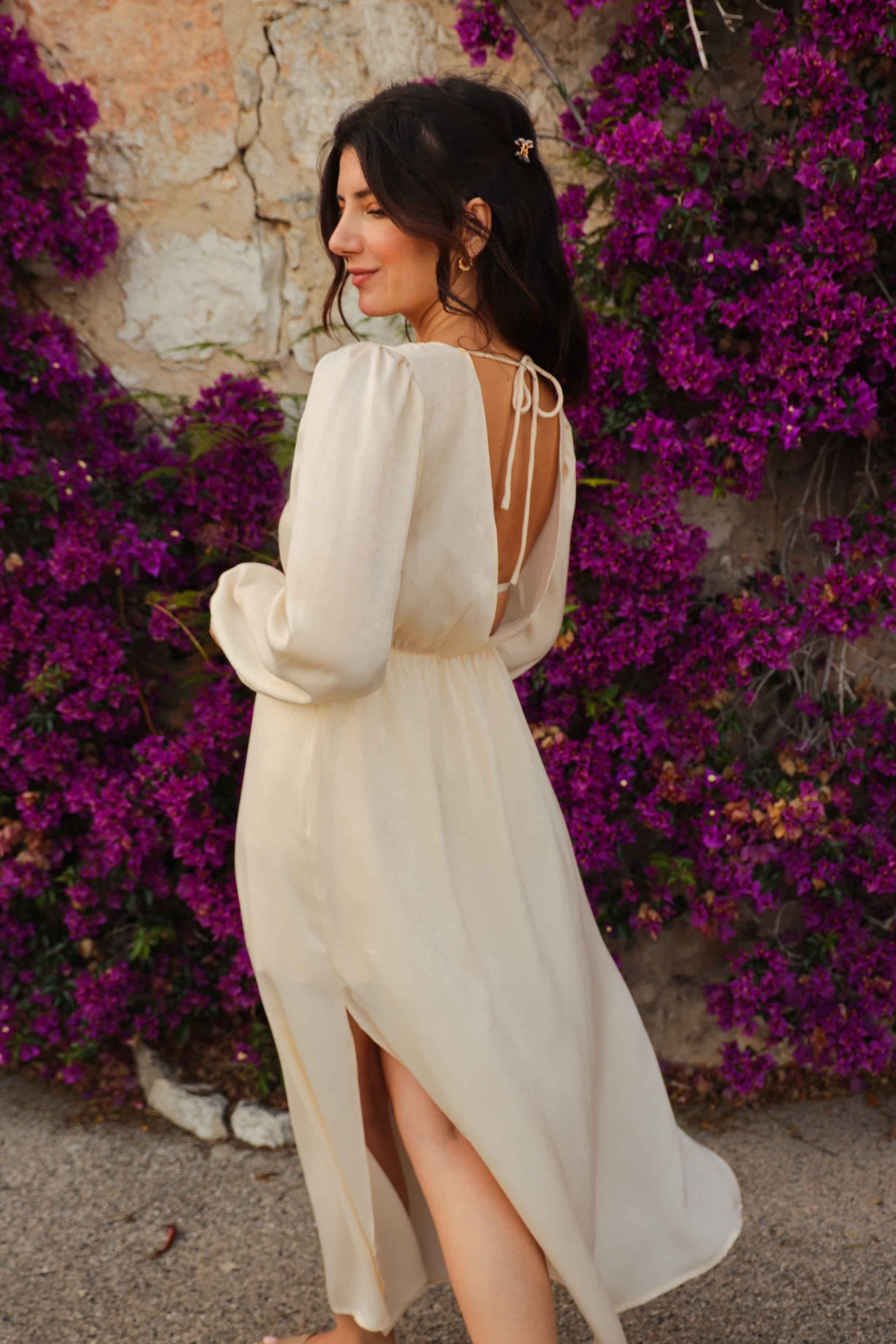 v neck long sleeve dress pattern Athena V-neck Long Sleeve Maxi Dress