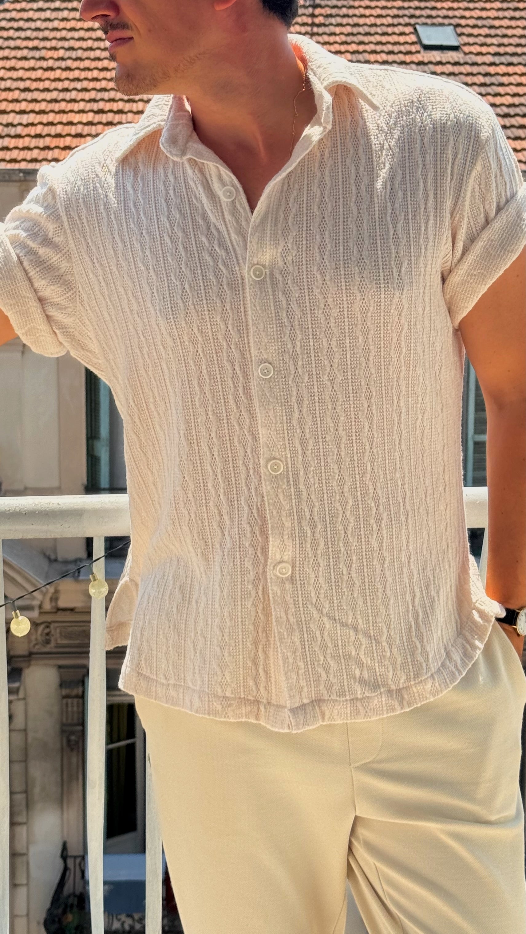 mens short sleeve dress shirt pattern Men's Short Sleeve Shirt Sewing Pattern